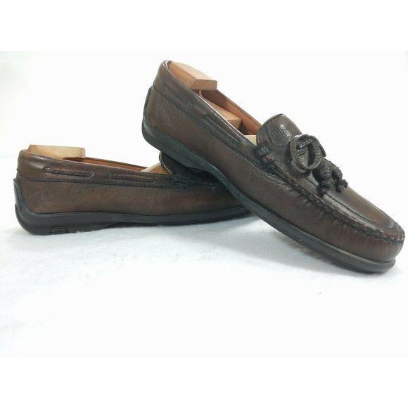 Johnston Murphy Passport Brown Tassel Bow 9.5 main image 5